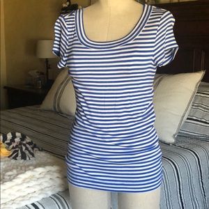 Cap sleeve stripped top